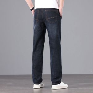 JEANS Jean Homme Coupe droite Taille standard avec 5 poches Effect blanchi Casual-Bleu Gris