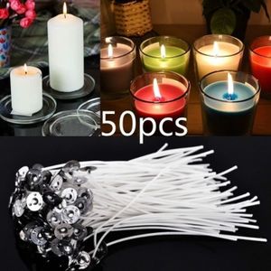 ruiruiNIE 100//200 Pcs Bougie M/èche en M/étal Sustainer M/âchoire Tabs Argent pour Bougie Faire Cadeau
