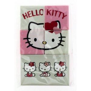 GOMME HELLO KITTY -  GOMME PUZZLE ROSE ET BLANC