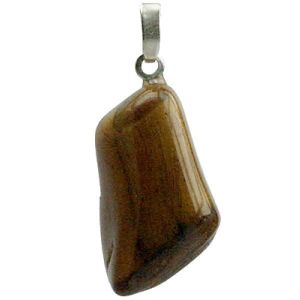 PENDENTIF GOUTTE OEIL DE TIGRE A FACETTES VENDU A LA PIECE