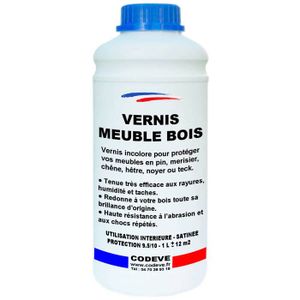 PEINTURE - VERNIS Vernis Meuble Bois - Pot 1 L   - Codeve Bois