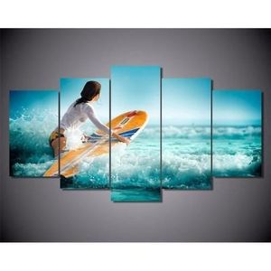 Get Wallpaper Decoration Murale Metal Cadre Tableau Capsule Van Plage Free HD