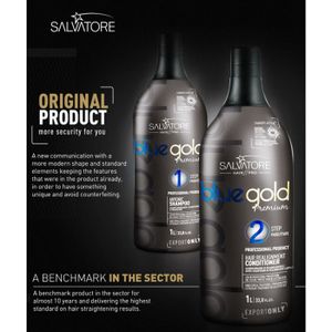 DÉFRISAGE - LISSAGE Taninoplastie Blue Gold Premium Salvatore 2 x 1 L