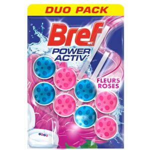 NETTOYAGE WC BREF WC Duo - Pack Power Activ' - Fleurs Roses