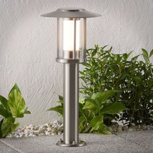 Duracell Silver solaire DEL Pathway Light acier inoxydable IP44 Jardin Extérieur