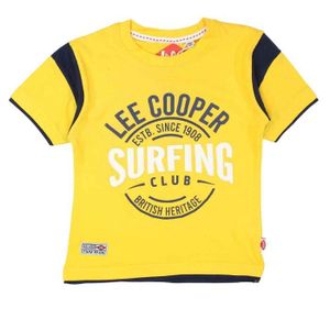 T-SHIRT Lee Cooper - T-SHIRT - GLC0105 TMC JAUNE-4A - T-shirt Lee Cooper - Garçon