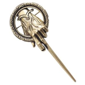 BIJOUX DÉGUISEMENT Broche La Main du Roi - Game of Thrones - Noble Collection - Réplique taille réelle en métal