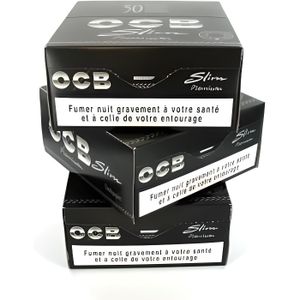 OCB Slim Premium x 50  Feuille à Rouler Pas Cher - MajorSmoker