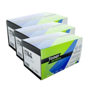 TONER Pack de 3 Toners Laser Noirs marque Toner Services