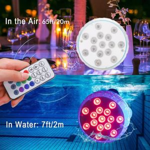 LAMPE POUR BASSIN VINGVO Lumière piscine LED submersible 16 couleurs IP68 étanche pour bassins fontaines