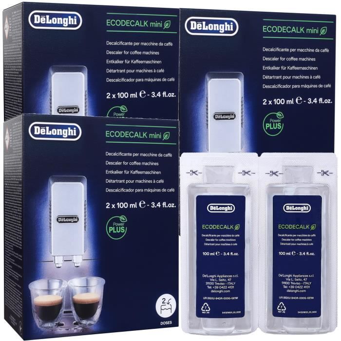 DL-pro Set de 3 x 2 produits détartrants antical (6 x 100 ml) Ecodecalk  minis