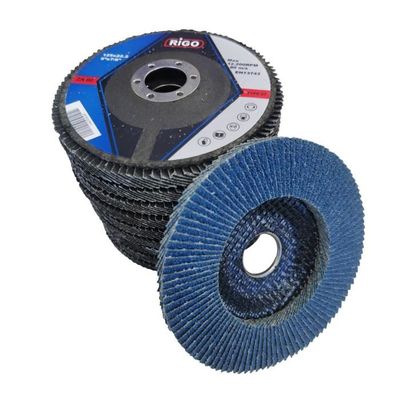 Disques à Lamelles Zirconium 230 Mm Pour Meuleuse D'angle - Grain P60, Pour Acier Inoxydable, Métaux, Alliages
