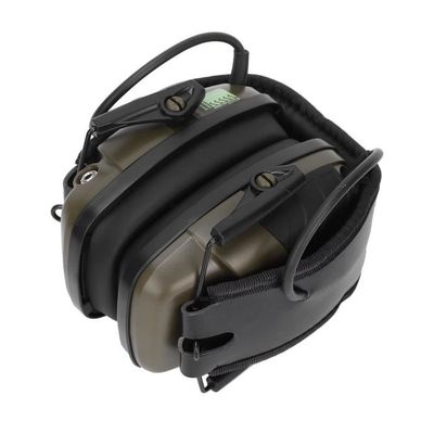 Casque électronique De Tir ZOHAN 054 – Protection Auditive NRR 22 DB – Amplification Sonore Et Réduction Active – Noir Et Marron