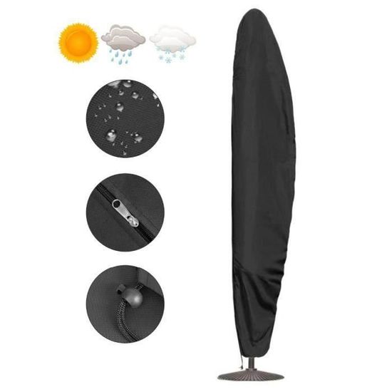 Housse Protection Pied De Parasol – Tissu Oxford 210D, Imperméable, 106x106x12.7cm | Anti-poussière - 14