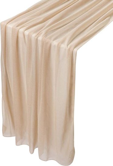 Lot De 12 Chemins De Table En Mousseline Transparente Fuchsia - 73,6 X 304,8 Cm, Idéal Mariage & Décoration événement