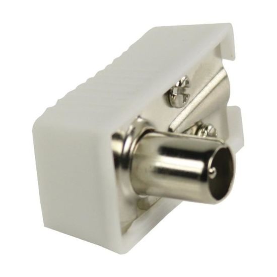 Lot De 10 Connecteurs Coaxiaux Antenne TV - 5 Mâles Et 5 Femelles, Nickelés, Pour Câble TV, Satellite, Répartiteur