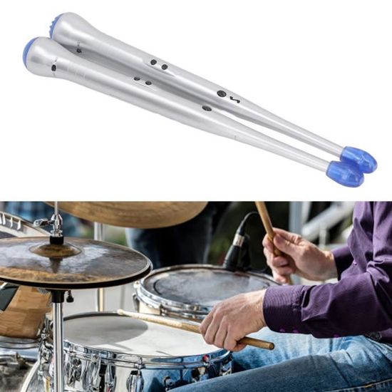 sourcing map Rétractable Tambour Bâtons Brosses Baguettes