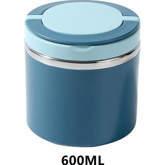Boîte Alimentaire Isotherme 400 Ml - Avec Cuillère Et Sac - Pour Repas Chauds, Soupes, Sans BPA