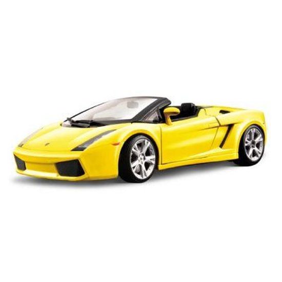 Modele reduit Lamborghini Gallardo Spyder BBURAGO Echelle 1 18 Jaune Cdiscount Jeux Jouets