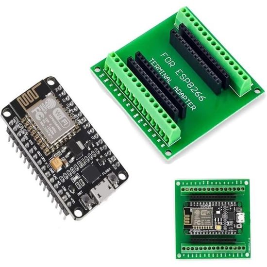 Binghe ESP Carte De Développement ESP-WROOM-32 Avec CP2102 + Carte Extension WiFi Bluetooth (Lot De 2 Sets)