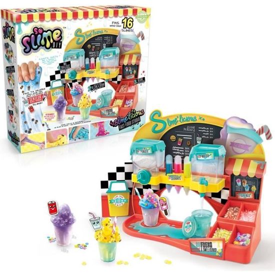Coffret Slimelicious 3 Slimes Parfumées – Poudre à Mélanger Avec Eau, Décorations Incluses, Dès 6 Ans