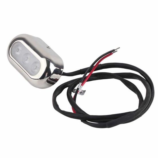 Lot De 4 Spots LED étanches IP68 12V Pour Bateau - 120 LEDs, Couleurs RVB - Acier Inox 316