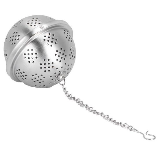 Louche écumoire En Inox Avec Tamis Fin - Pour Filtrer Perles De Thé, Bouillons, Pâtes - Long Manche 29 Cm