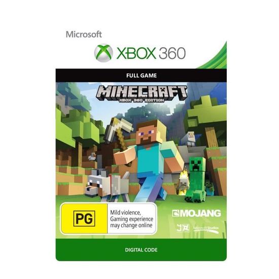 Minecraft Jeu Xbox 360 A Telecharger Achat Vente Jeu Xbox 360 A Telecharger Minec Jeu X360 A Telecharger Cdiscount