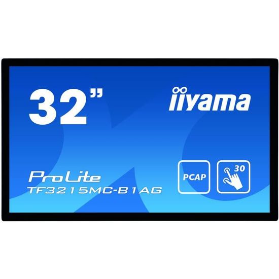 Ecran tactile iiyama ProLite TF3215MC-B1AG 81,3 cm (32") Noir - Technologie tactile PCAP - Kiosque