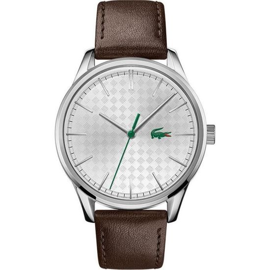 Lacoste Montre Analogique pour Hommes a movement Quartz en Cuir 2011101 Marron Achat vente montre Homme Adulte Cuir Neuf Cdiscount