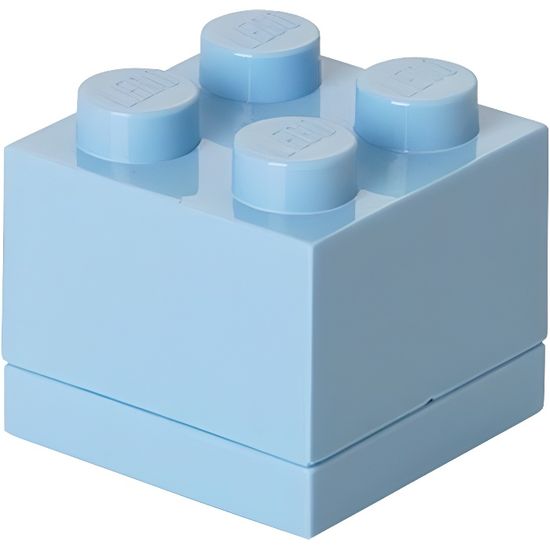 LEGO - 40111736 - AMEUBLEMENT ET DÉCORATION - Boîte Miniature - Bleu Clair - 4 Plots