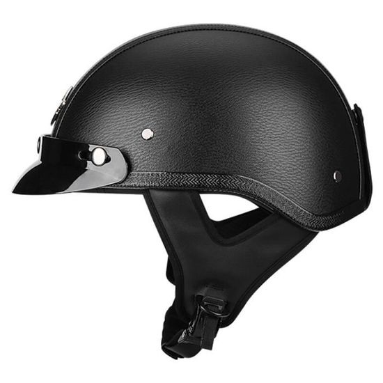 Retro Vintage Motorcycle Half Casque 2024 WWII Style Chrome Biker Chopper Pilot Open Face Moto Casque Du 29,65 € | DHgate