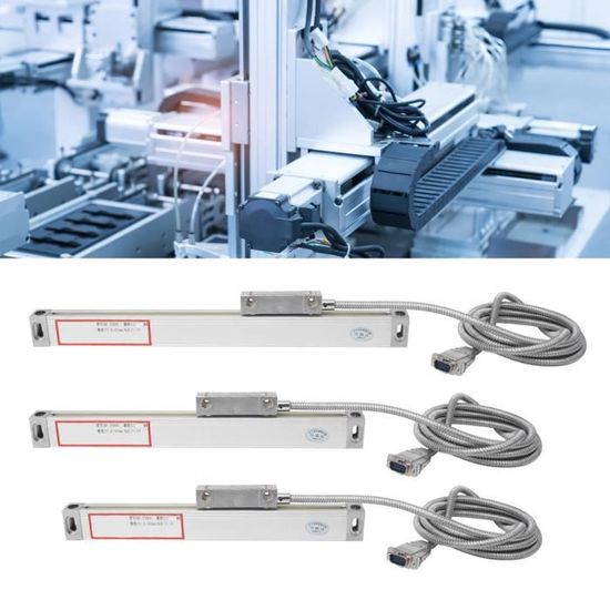 Échelle Linéaire Verre Encodeur 5µm + Affichage DRO Pour Tour/fraiseuse CNC - Marque ToAuto