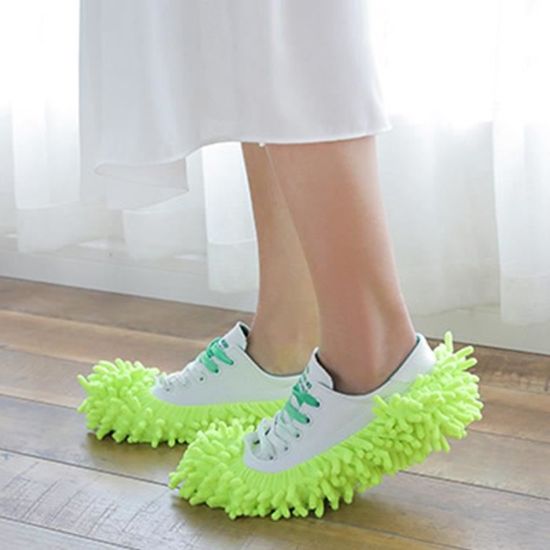 Chaussons Nettoyeurs Lavables TAFACE - Lot De 8 (4 Couleurs) - Absorption D'eau Et Antidérapants - 6