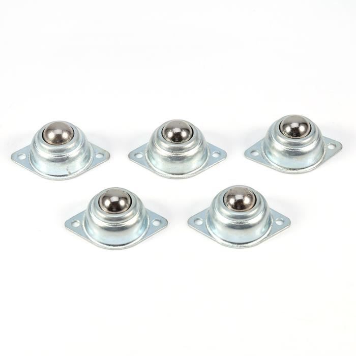 BELLE TECH 5 Pcs Rouleau De Roulement À Billes De Transfert Universel Portant 2 Trous
