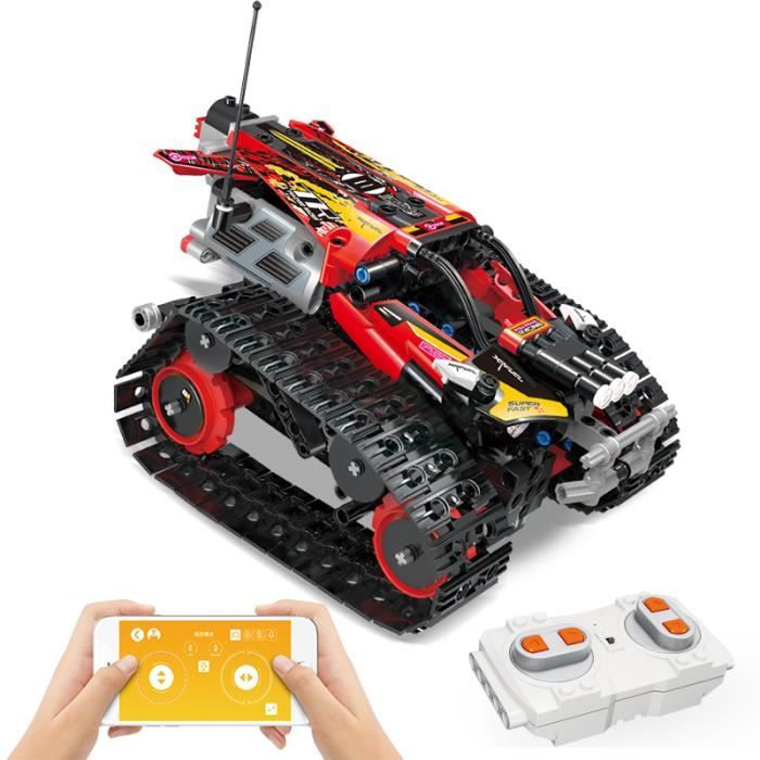 🎁Technic RC Suivi Cascadeur Racer Blocs de Construction, APP Télécommande Racer Jouet pour Enfants, Enfants Cadeau du Nouvel An🎁