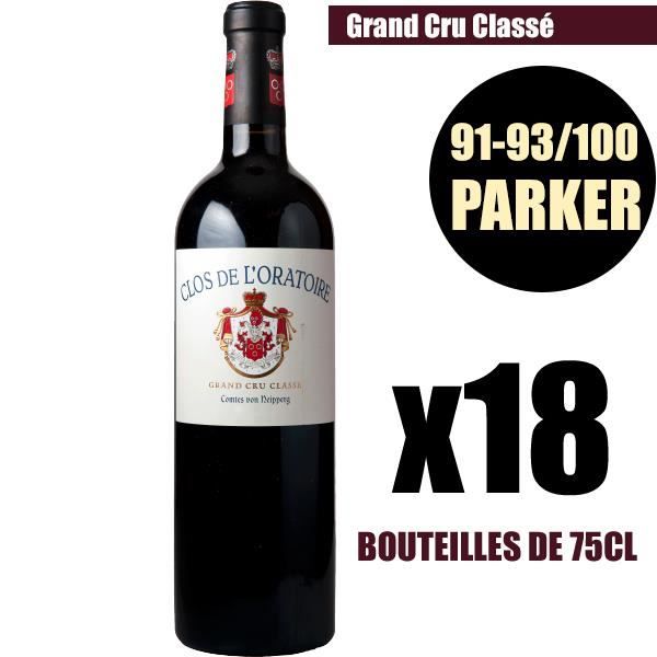 X18 Clos de l'Oratoire 2016 Rouge 75 cl AOC Saint-Émilion Grand Cru Classé Vin Rouge