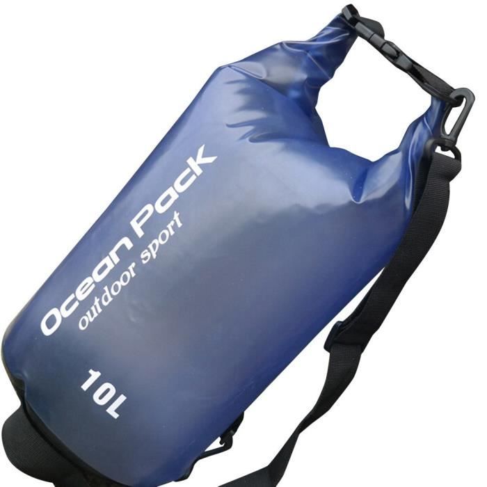 Sac étanche Sac étanche extérieur en PVC 10L bleu-038Sac étanche Sac étanche extérieur en PVC 10L bleu-038126