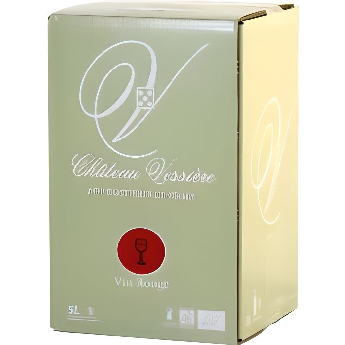 BIB Vin Bio Rouge - Cubi de 5 L - AOP Costières de Nîmes