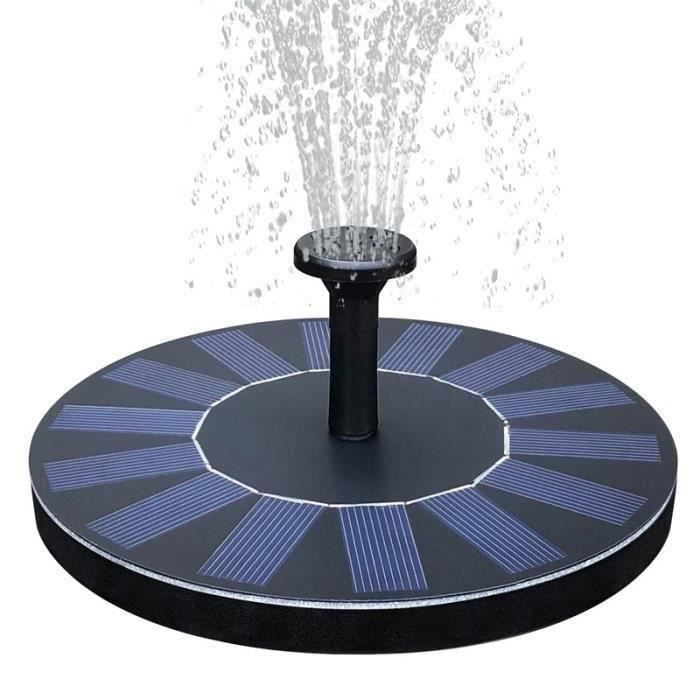 Fontaine Solaire Pompe Piscine 1.4W Panneau Solaire Pompe à Eau Flottante Solaire pour Bassin - Piscine - Décoration de Jard At16838