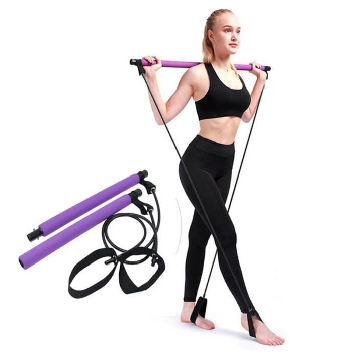 Pilates Barre Bâton Yoga Crossfit Bandes Élastiques de Résistance Exerciseur Corde De Traction Portable Gym Fo JS10155
