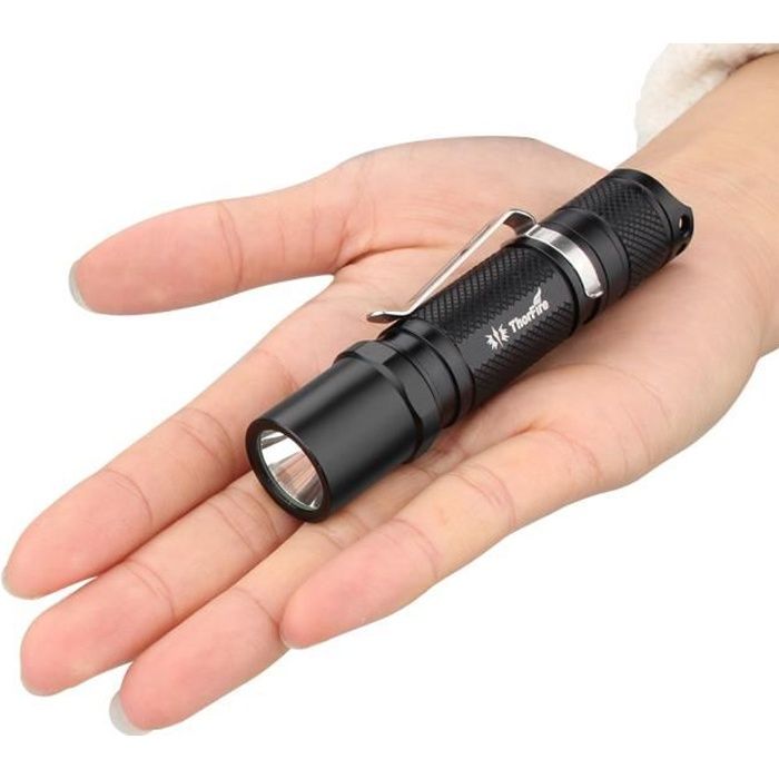 ThorFire TG06S Lampe de Poche LED IPX8 Waterproof Mini Lampe Torche Puissant 500 Lumens avec 5 Modes EDC