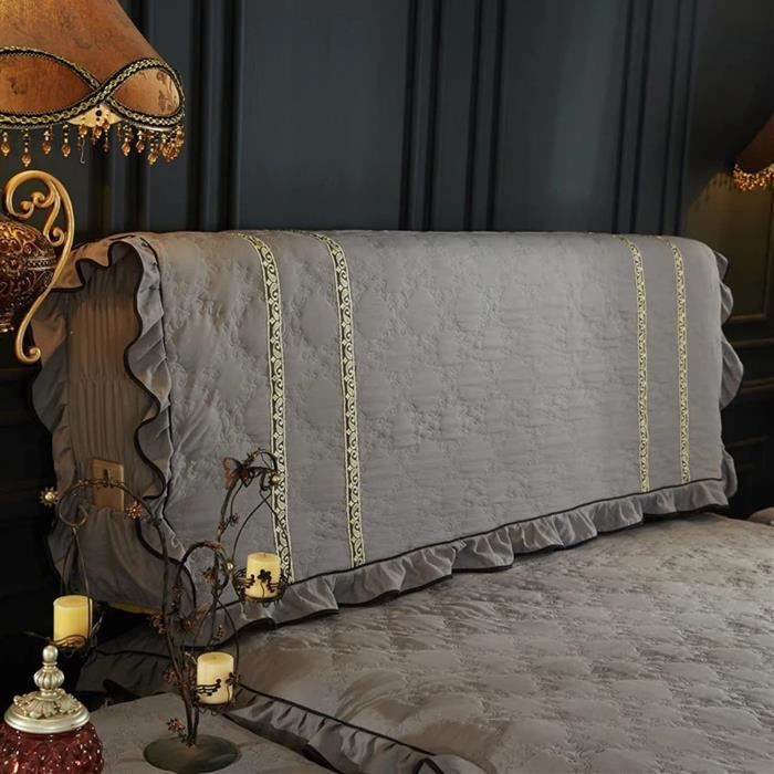 tete de lit bois Bois Massif Simple et Moderne, Style européen Tout Compris Protecteur Housse Tête De Lit avec Côté Extensible A190