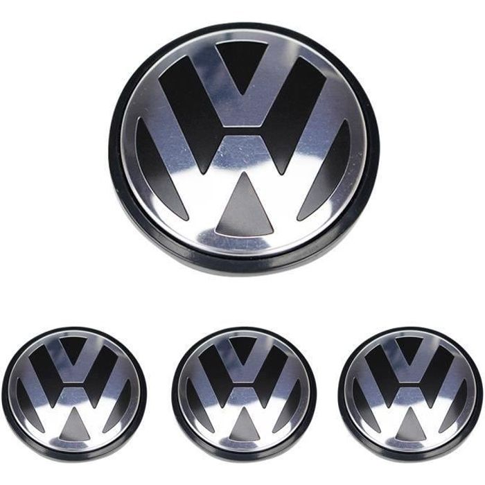 4 x caches moyeux centre roue VW pour Volkswagen 65mm ref. 3B7 601 171