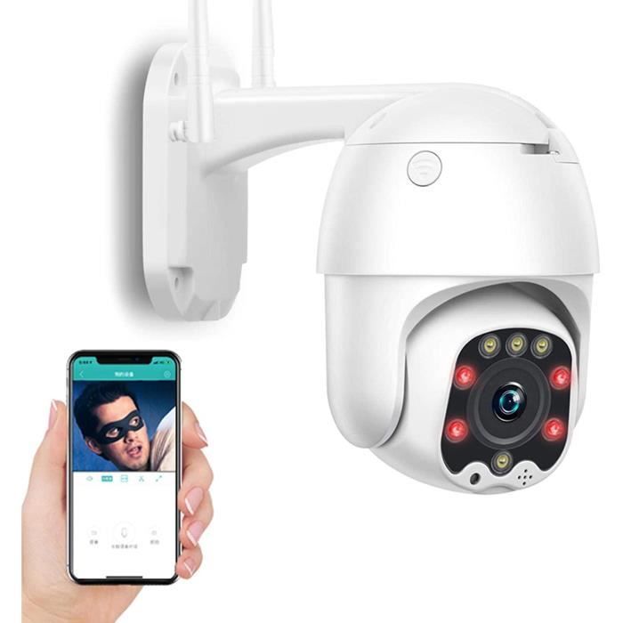 Cameras de surveillance IP Cameacutera CCTV IP PTZ 1080P HD Carte 3G4G SIM Cameacutera de Surveillance ExteacuterieureVision Noc127
