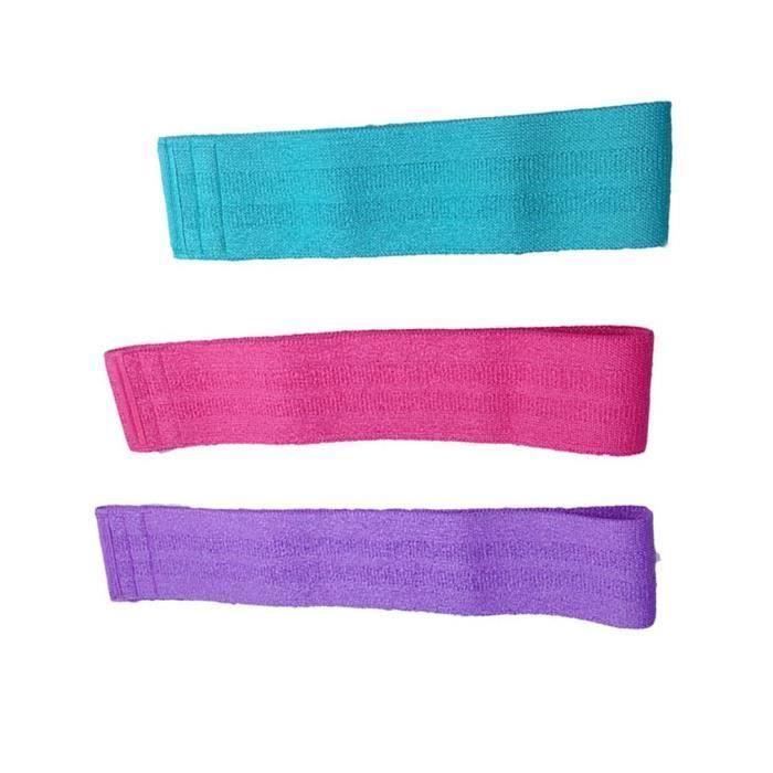 Bande de Résistance for Legs and Butt, Anti-Slip & Anti-Roll Workout Elastique de Resistance Set Lot de 3