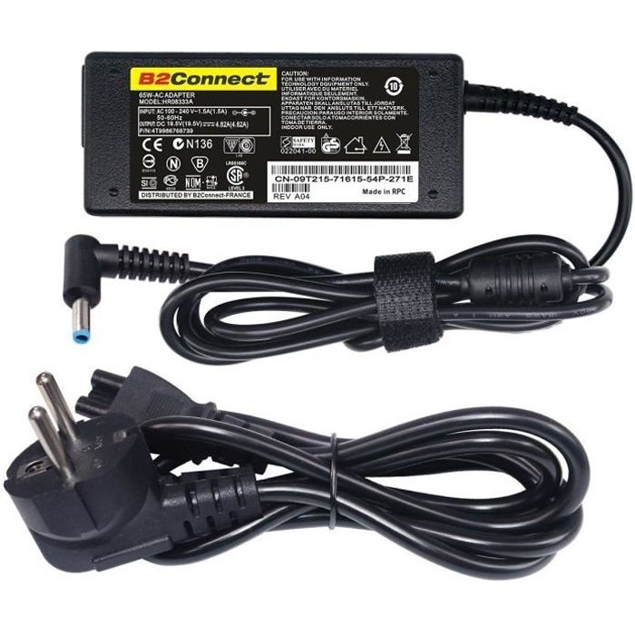 Chargeur adaptable pour Pc portable Hp Envy 15-j013cl - 19.5v - 4.62a - 90w