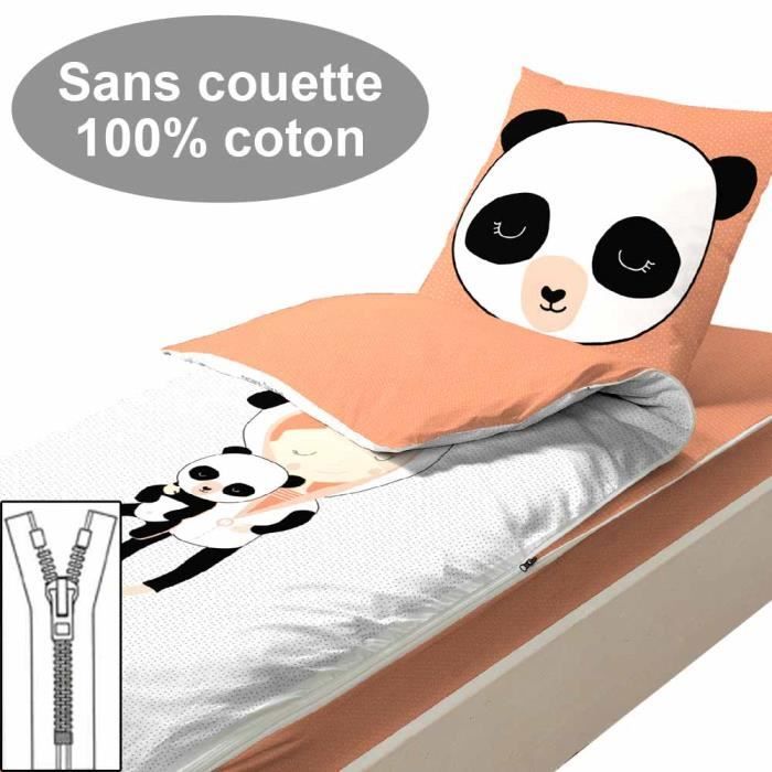 Couchage sans couette 90x190 Miss Panda