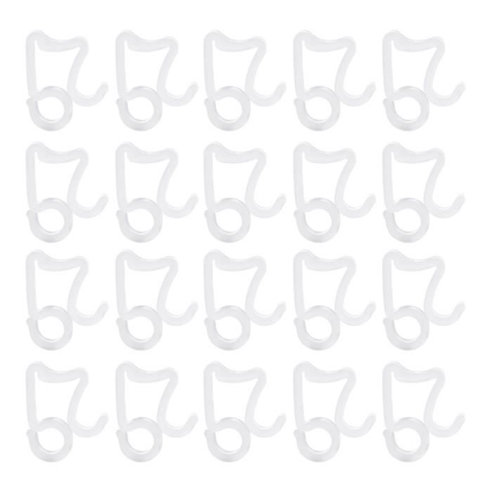 Clips de type S-Type Sturdy Solide de Noël pour la maison de guirlande lumineuse d'exterieur luminaire d'exterieur