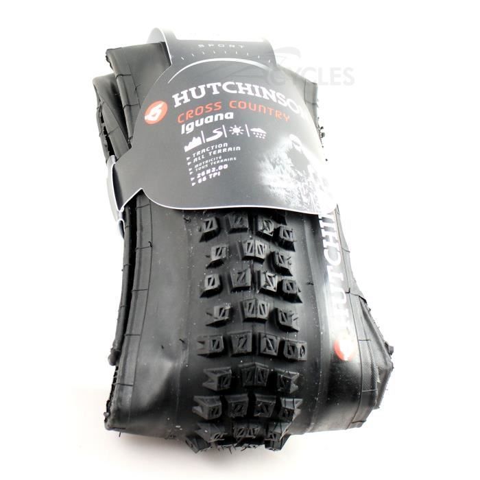 Pneu vélo - VTT - HUTCHINSON - IGUANA - 26x2.00 (50-559) - Noir - TUBETYPE